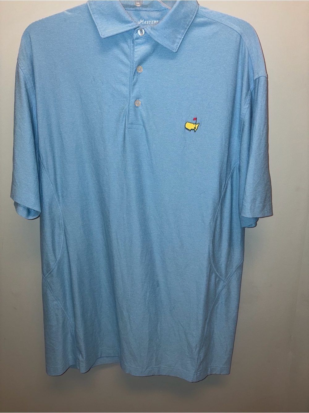 Masters Tech Light Blue Golf Polo Mddium